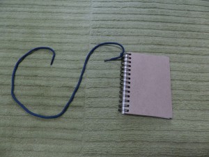 ribbon on notebook
